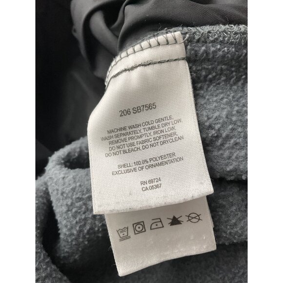 Columbia Youth Full-Zip Fleece Jacket 14/16 Gray 100% Polyester Made In Vietnam - Picture 5 of 6